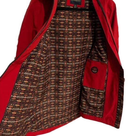 Pendleton Women's Jacket Wind Rain Resistant Red Hooded Size Medium NWT - Picture 5 of 10